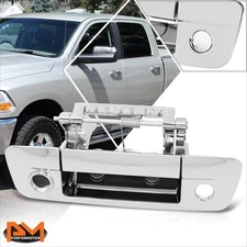 For 09-21 Dodge Ram Chrome Rear Door Tailgate Handle Hand Grip w/Key+Camera Hole
