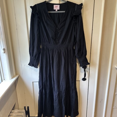 Banjanan Womens Black Pearl Cotton Midi Fit & Flare Dress Size XL | eBay Banjanan Womens Black Pearl Cotton Midi Fit & Flare Dress Size XL | eBay
