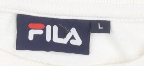 Fila Women's Large White Sweatshirt Pullover with Logo - Picture 3 of 12