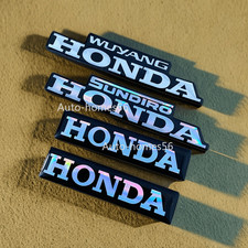2PCS Honda Motorcycle Soft Fuel Tank Badge Emblem Stickers Bike Body Laser Decal