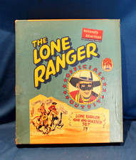 LONE RANGER GUN AND HOLSTER SET BOX ONLY- BY ESQUIRE- NICE CONDITION- 1950s