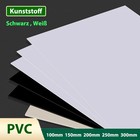 PVC Kunststoffplatte Schwarz,Weiß Dünne Platten Plattenmaterial Stärken 0.2m-5mm