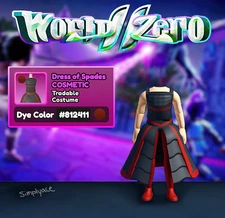 World Zero Costume - Dress of Spades #812411 (Red)