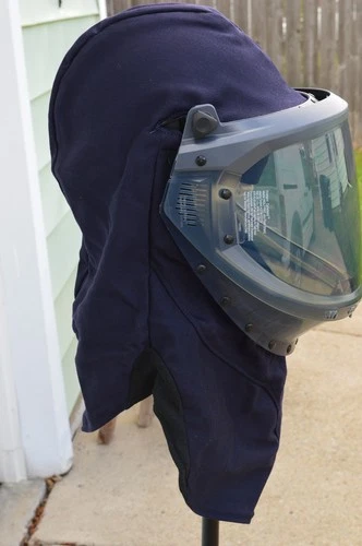 ARC FLASH HOOD NATIONAL SAFETY APPAREL H65UQUQ40LF with SHIELD video thumbnail