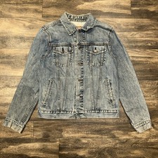 Vintage Gap Denim Trucker Jacket Light-Wash Denim Long-Sleeve Men's Size Medium