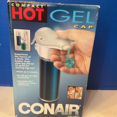 Conair Compact Hot Gel Cap Shaving Cream Warmer System HGM15 New