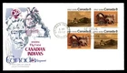 Mayfairstamps Canada FDC 1972 block 8 cents Canadian Indians kingswood First Day