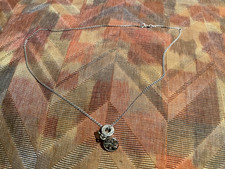 925 SILVER / 585 PENDANT & 925 SILVER CHAIN VINTAGE JEWELRY STAMP 5.10 GRAMS