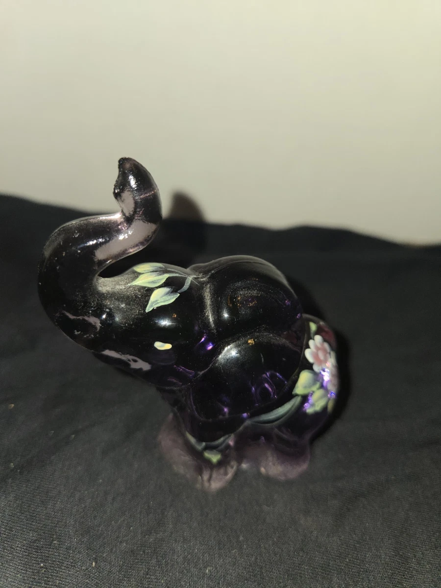 美品　象/エレファント ガラス　フランス製　置物 Fenton Glass Elephant for sale | eBay
