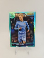 Cole Palmer 2021-22 Topps Chrome Merlin UCL Aqua Prism Refractor RC