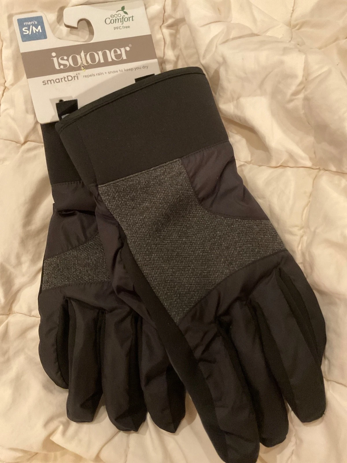 Isotoner Signature smartDri & smarTouch Men's Gloves S/M NWT Black/Grey
Opens in a new window or tab