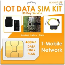SpeedTalk Mobile Data Only SIM Card Kit - 400MB 4G LTE WiFi Hotspot MiFi... 