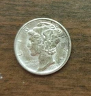 1935-D Mercury Silver Dime AU FREE SHIPPING