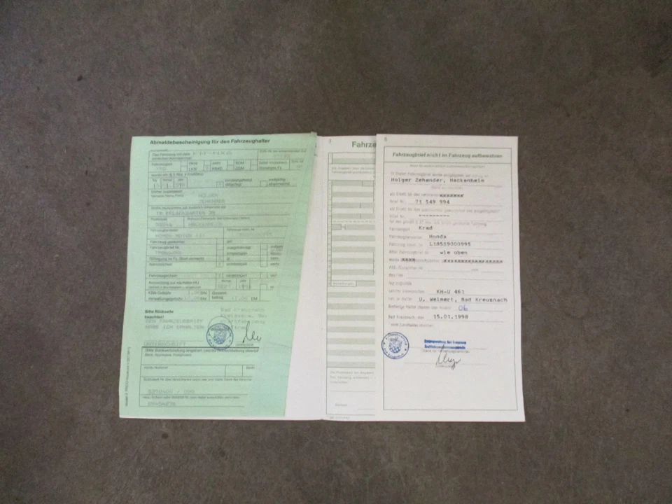 Rahmen mit KFZ-Brief 7 KW 10. Honda XL 185 S Bj.81 Motorradrahmen frame + paper - Bild 2 von 4