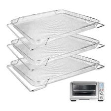 Breville Smart Oven Air 3 Mesh Basket Replacement - 3 Pcs Stainless Steel, Di...