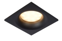 Quadratischer Einbaustrahler Schwarz Bad KüChe GU10 B:8 Cm Deckenspot Badezimmer