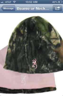 Combo Passamontagna/berretto Reversibile Browning Pile Rosa Mimetico