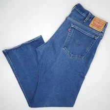 Levi's 517 Jeans Mens Size 38x32* Blue Boot Cut Straight Leg Stretch Denim Pants