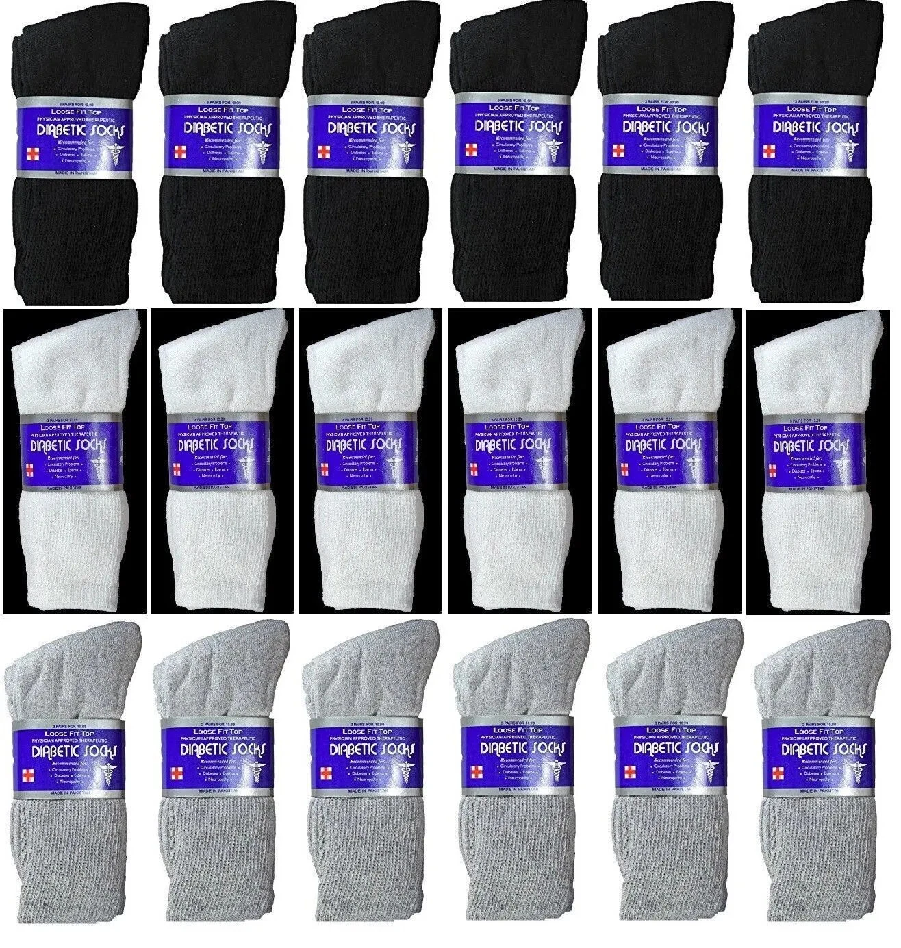 5~20 Dozens Wholesale Lots Men Women Diabetic Crew Socks Size 9-11 10-13 13-15
Opens in a new window