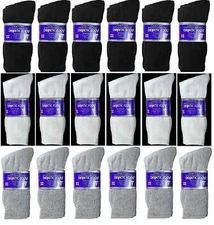 5~20 Dozens Wholesale Lots Men Women Diabetic Crew Socks Size 9-11 10-13 13-15