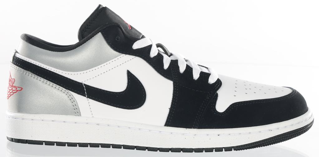 Jordan 1 SE Low White Black Matte Silver for Sale