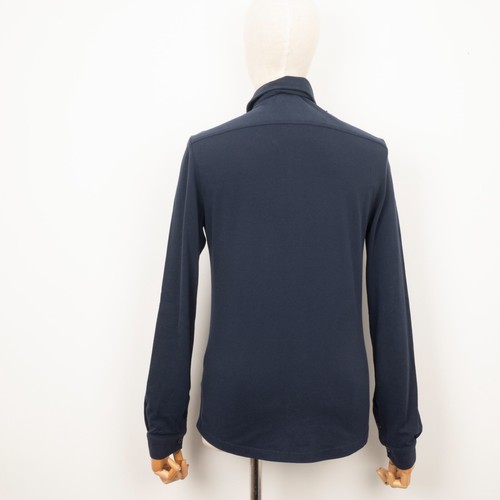New SUNDEK Men's Navy Blue Cotton Long Sleeve Slim-Fit Button Shirt Size XS - Picture 5 of 11