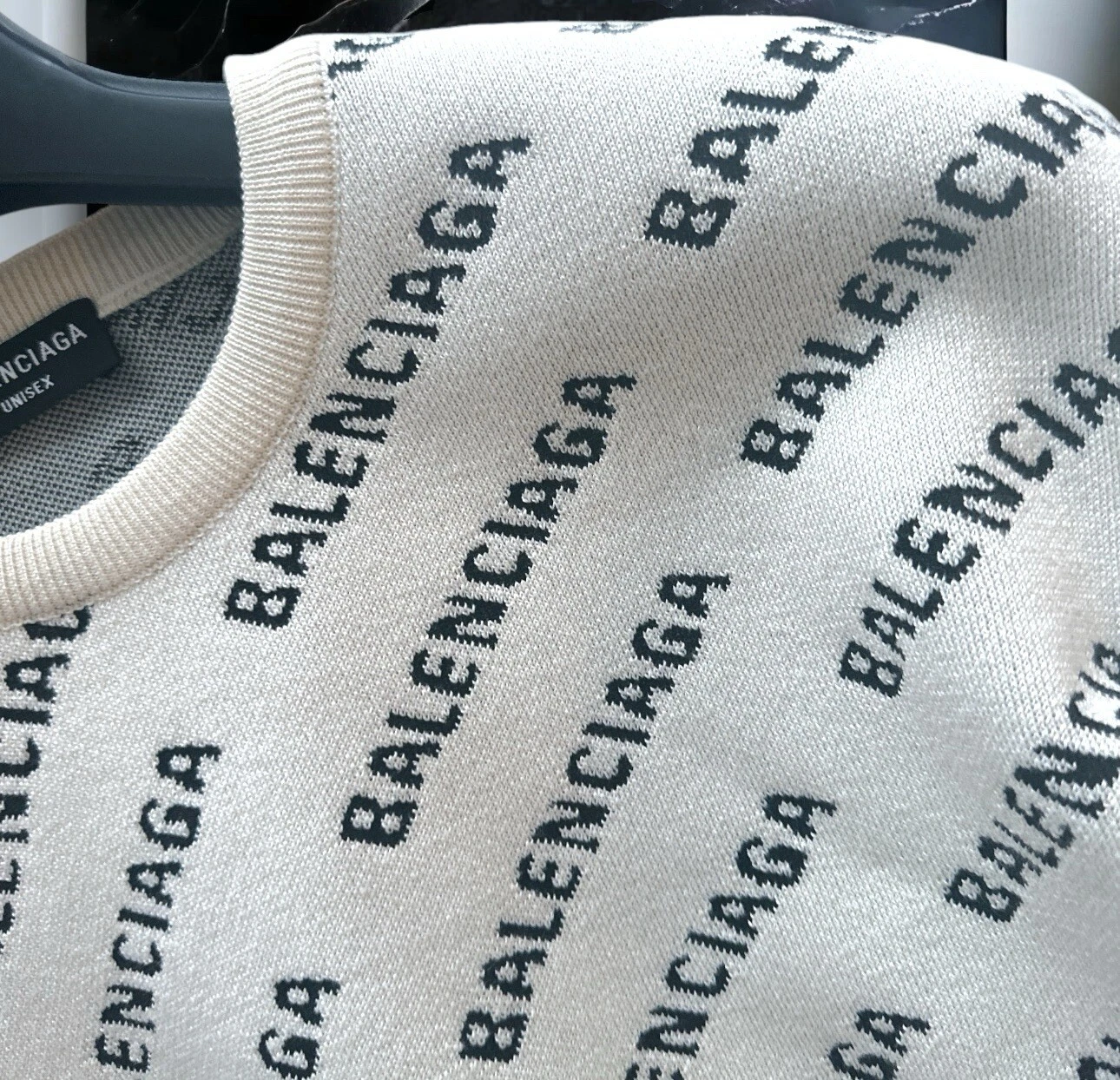 BALENCIAGA MAGLIONE UNISEX DI LUSSO XL 2XL CONDIZIONI 1A.