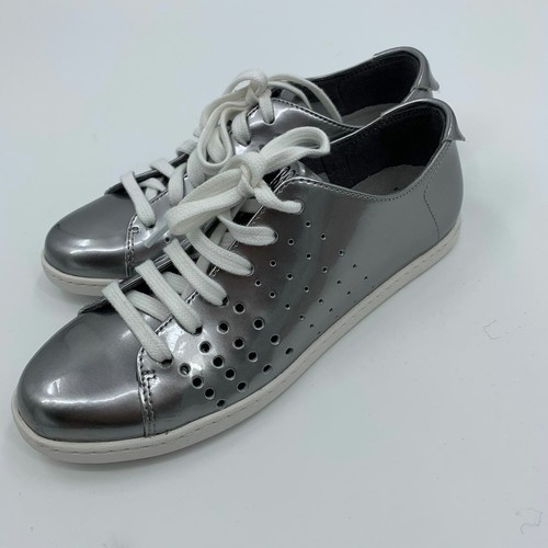 silver colour sneakers
