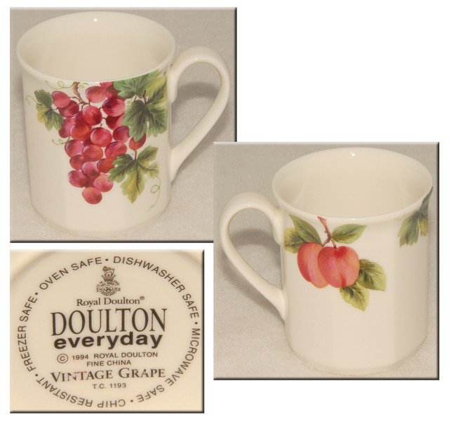 Royal Doulton Everyday China Vintage Grape TC1193 Set of 4 Salad 1 Dinner Plate for sale online