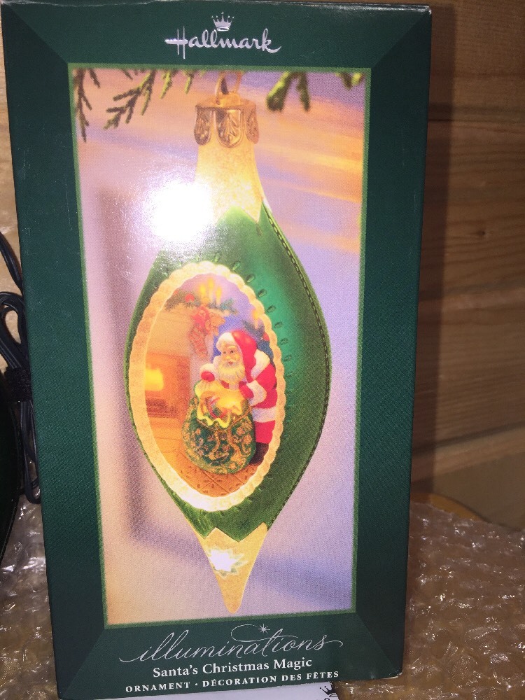 Hallmark Illuminations Ornament & Power box Santa’s Christmas Magic eBay