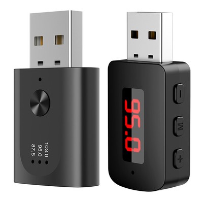 Mini USB Power Car Kit Bluetooth-Compatible Handsfree Call for Car FM Radio DE