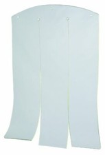 Dog House Door Plastic Flaps Extra Large Heavy-Duty Vertical Clear Flat Roof Kit