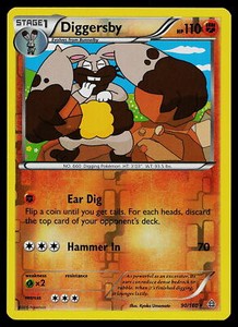 Pokemon XY - Primal Clash 90/160 Diggersby Reverse Holo