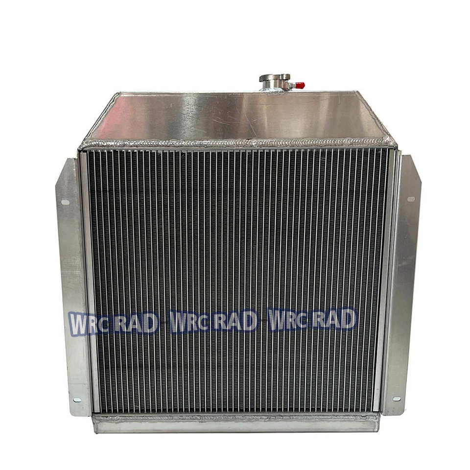 Radiador de aluminio para Plymouth Dodge Chrysler DeSoto WR recto 6 MT 1949-1952 Foto 4 de 4