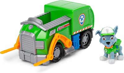 Paw Patrol, Rocky s Recycle Truck Vehicle with Collectible Figure, for Kids...