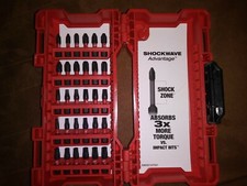 New Milwaukee Shockwave 30 Pc. Bit Set 5 bit types 