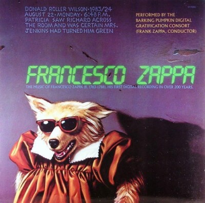 FRANK ZAPPA aka Barking Dogs Consort plays Francesco Zappa CD