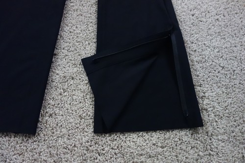 Athleta Pants Womens 14 Black Stellar Flare Trouser Ankle Zip Stretch - Picture 2 of 10