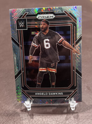 2023 Panini Prizm WWE - ANGELO DAWKINS *Hyper Silver Prizm!* RAW #169   