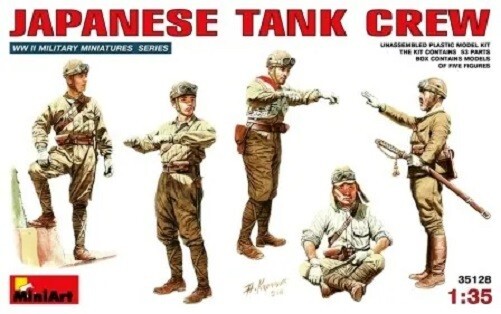 Miniart 35128 1:35th scale Japanese Tank Crew WWII