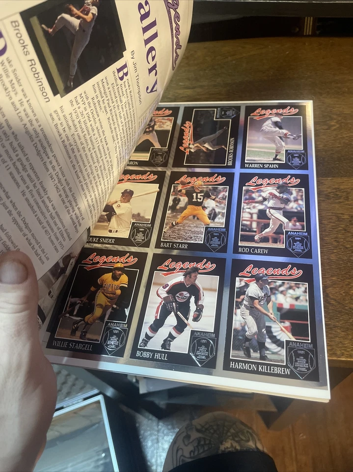 Legends Sports Memorabilia Official Program Magazine #1 with Uncut Card Sheet - Image 3 of 3
