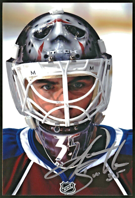 Jason Bacashihua Autograph 4x6 Photo Colorado Avalanche #35 Goalie