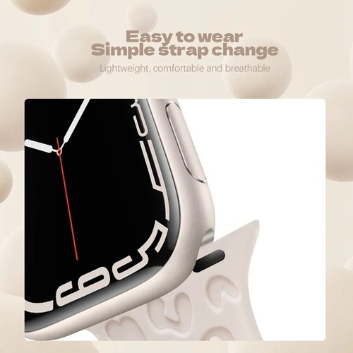 Armband Silikon Sport Armband für Apple Watch Serie 9 8 7 6 5 4 SE Ultra 2 49mm - Picture 38 of 96