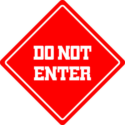 *Aluminum* Do Not Enter Funny Metal Novelty Sign 12"x12" | eBay