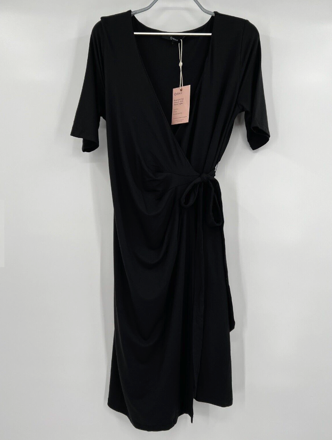 plunging v neck cocktail dress plunge v neck strapless dress Red / LARGE