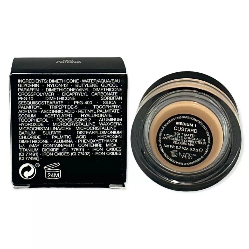 NARS Soft Matte Complete Concealer *Medium 1 Custard* 0.21oz./6.2g NEW IN BOX - Image 2 of 2