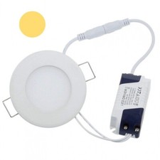 6W Round LED Panel Warm Light Recessed Ceiling Light 3000K Wall Downlight