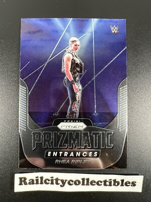 2022 Panini Prizm WWE - RHEA RIPLEY - PRIZMATIC ENTRANCES - RAW - DEBUT EDITION