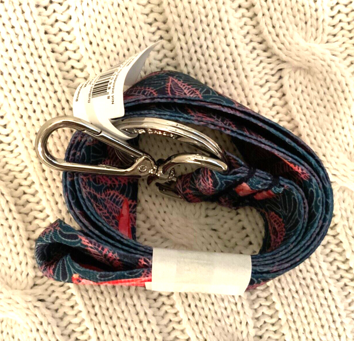 Vera Bradley Wide Lanyard & Keyring Brilliant Canopy Birdies NWT Work School image 4