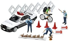Geocolle 64 1/64# Car Snap 16a Police die-cast mini car set 321590 Japan
